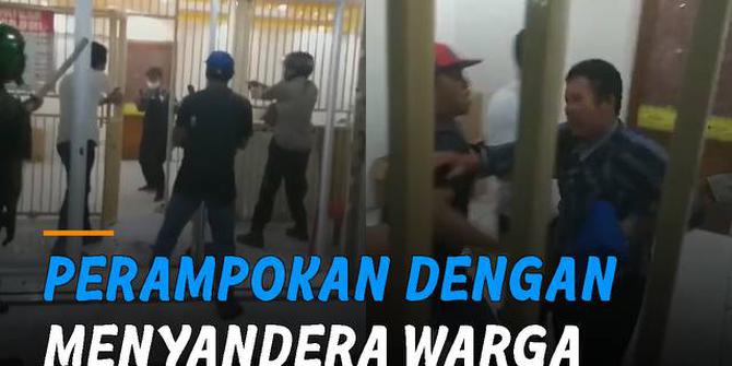 VIDEO: Menyandera Tiga Orang Perempuan, Perampok Berhasil Digagalkan Polisi dan Warga