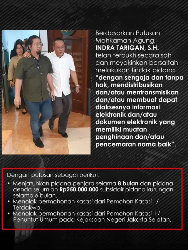 Unggahan Kejaksaan RI soal penangkapan Indra Tarigan musuh Nikita Mirzani. (Foto: Dok. Instagram @kejaksaan.ri)