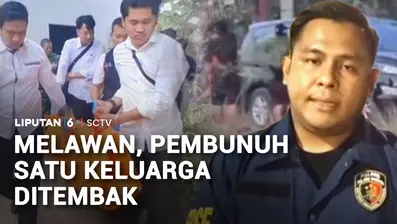 Kurang dari 24 jam, pembunuh satu keluarga di Tulang Bawang, Lampung, ditangkap. Namun, ia tak lagi bernyawa usai tewas ditembak karena melawan polisi saat ditangkap.