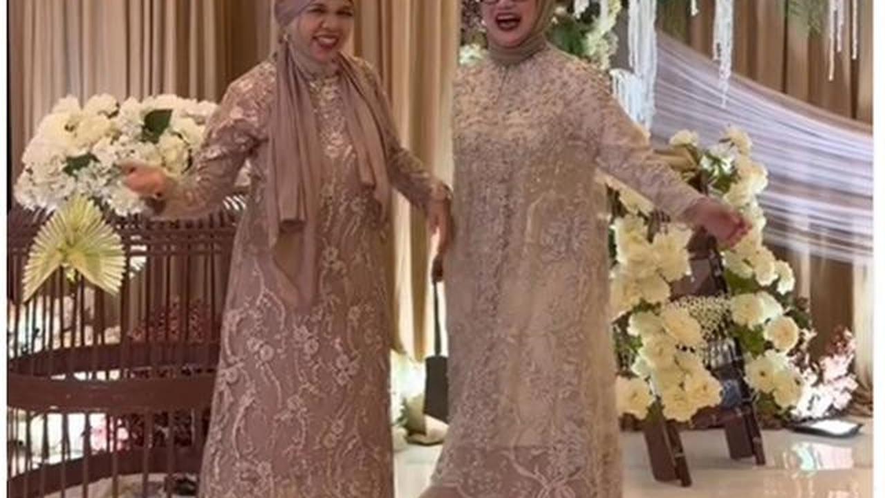 6 Potret Gamis Brokat Reza Artamevia dan Geni Faruk di Tedak Siten Anak Aaliyah Massaid