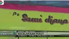 Keduanya terpental dari sepeda motor mereka. Tri Hartati terlempar ke kolong bus dan terlindas roda bus