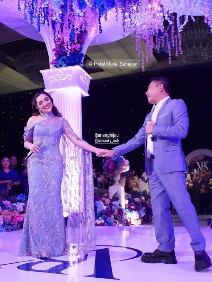 Potret Ashanty Tampil Maksimal Bak Princess Elsa di Acara Pernikahan