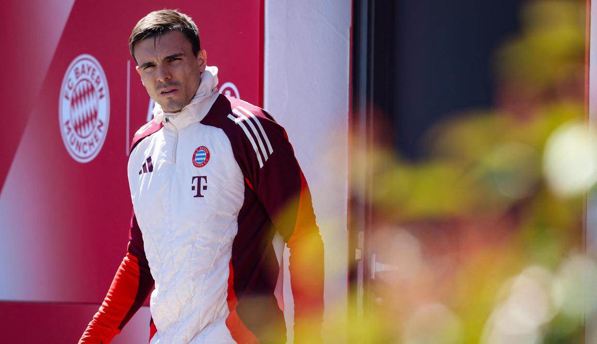 Laga kedua tim akan digelar di Allianz Arena pada Rabu 9 April 2025 pukul 02.00 dini hari WIB. (Alexandra BEIER/AFP)