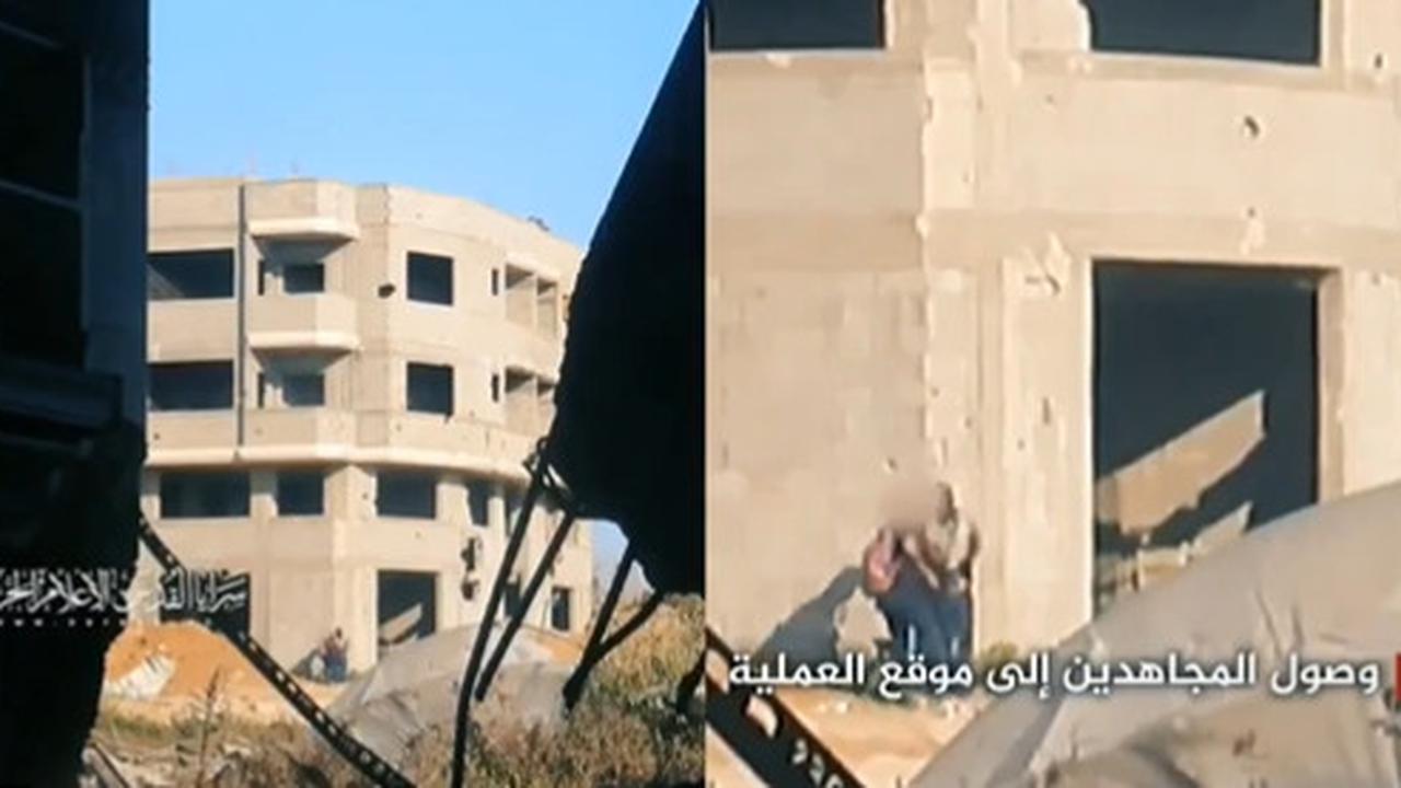 Rekaman Video Beraninya 3 Pejuang Gaza Palestina Serbu Bangunan Berisi Tentara Israel, Baku Tembak Jarak Dekat