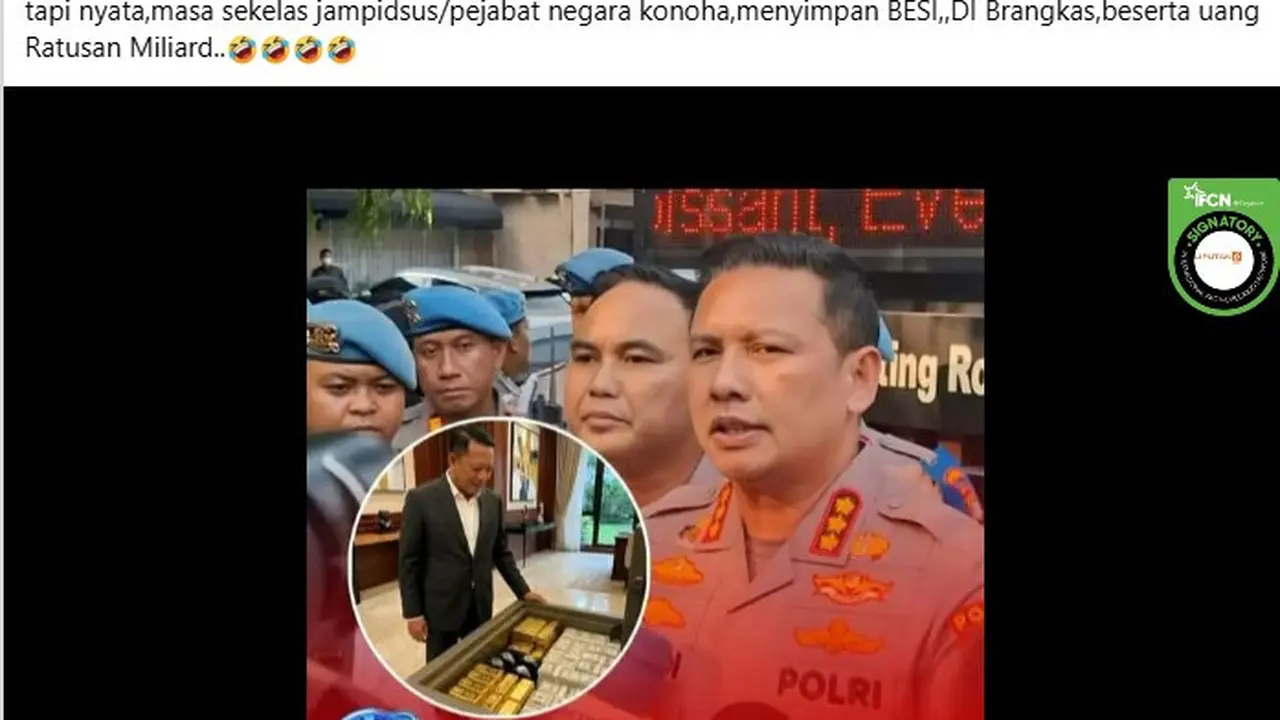 Cek Fakta Liputan6.com menemukan unggahan klaim hasil uji emas milik eks Jampidsus palsu