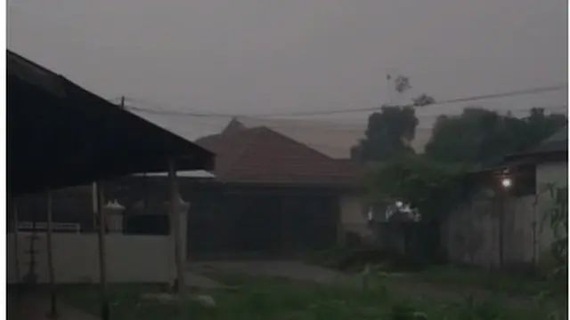 Hujan berintensitas sedang hingga lebat terjadi di sebagian wilayah Palangka Raya pada Selasa (27/10/2026) pagi. (Dok. Istimewa)