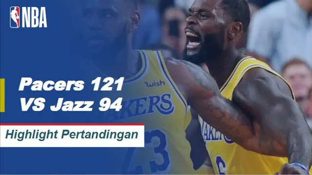 Cuplikan Hasil Pertandingan NBA : Pacers 121 VS Jazz 94