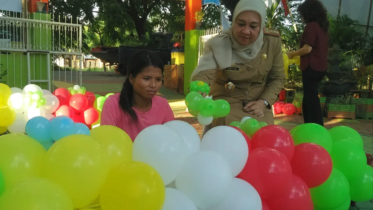Balon untuk menyambut PIN polio
