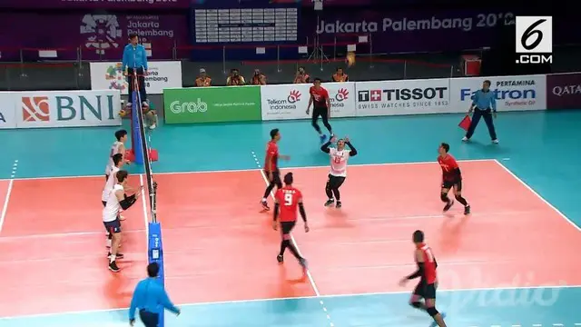 Indonesia harus mengakui keunggulan Korea Selatan dengan skor 0-3, dalam babak perempat final bola voli putra Asian Games 2018.