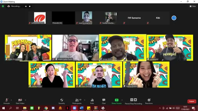 Konferensi pers virtual ulang tahun ke-50 Prambors