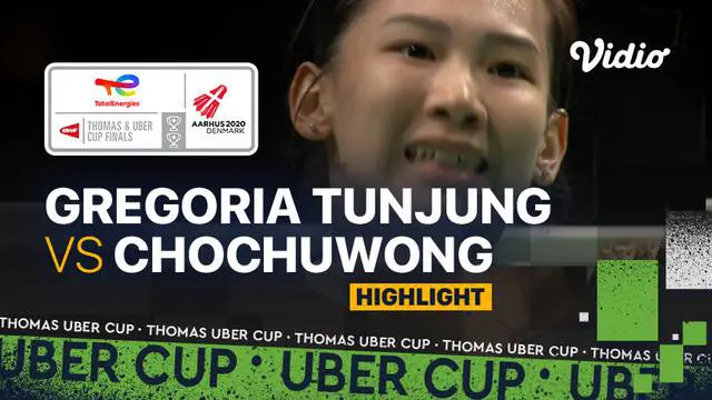 Berita video highlights pertandingan pertama Indonesia vs Thailand di perempat final Piala Uber 2020, di mana Gregoria Mariska Tunjung menelan kekalahan, Jumat (14/10/2021) dinihari WIB.
