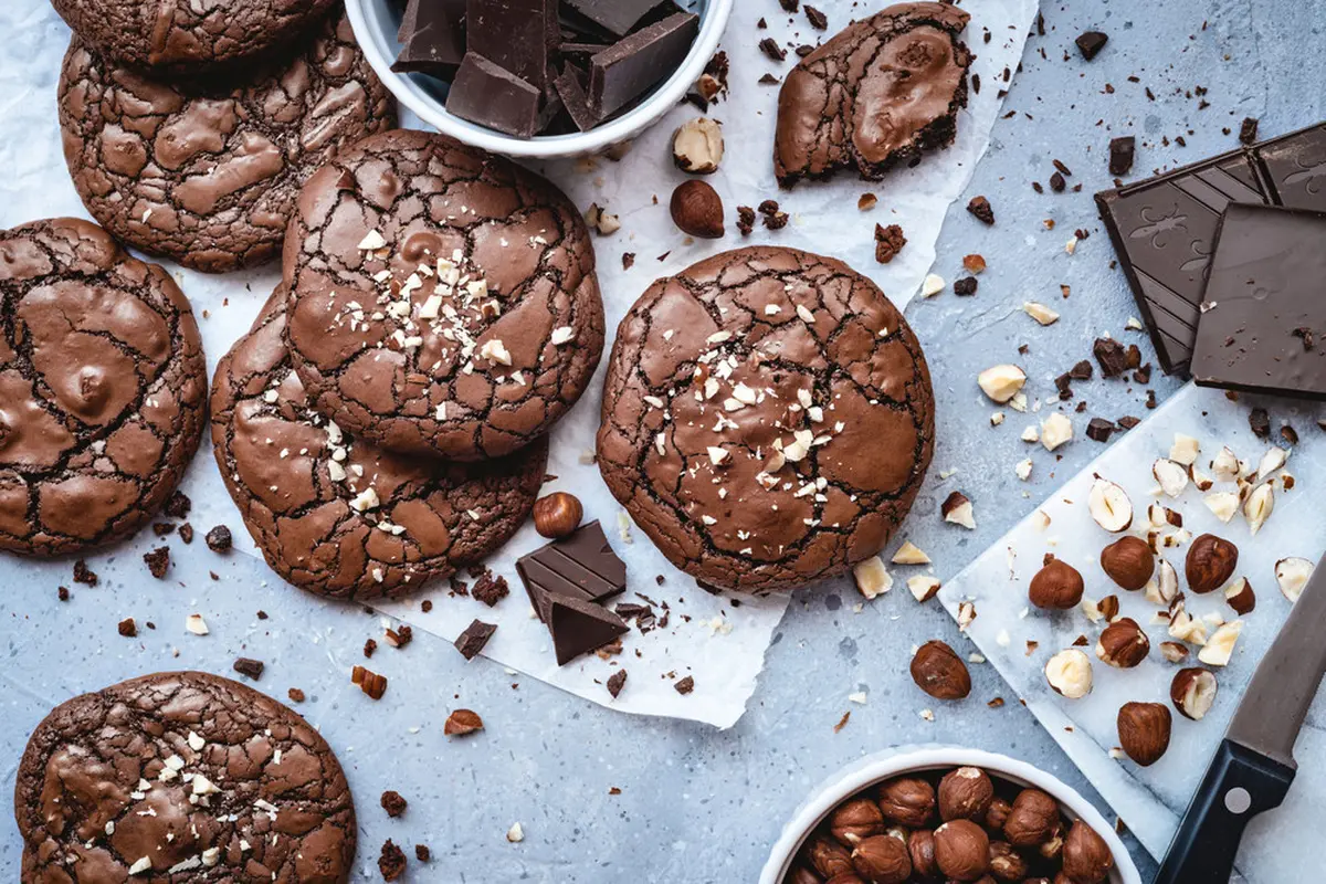 kue cokelat brownies cookies