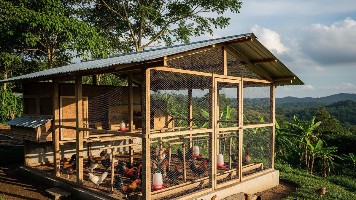 7 Panduan Membuat Kandang Ayam Kampung Anti Becek Saat Musim Hujan, Ternak Sehat dan Tetap Produktif