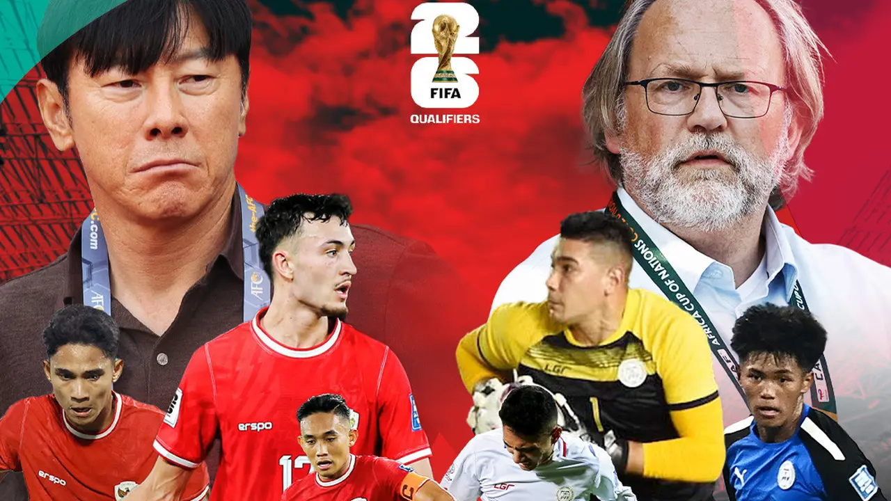 Kualifikasi Piala Dunia 2026 - Timnas Indonesia Vs Filipina - Ilustrasi Duel Pelatih dan Pemain
