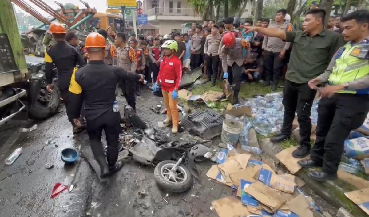 Kecelakaan di jalur Sibolangit.