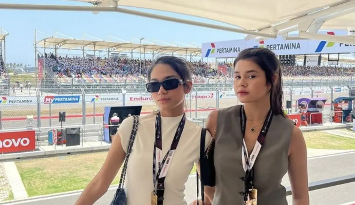 Azizah Salsha tampil menawan di Moto GP Mandalika. [Foto: Instagran/ Azizah Salsha]