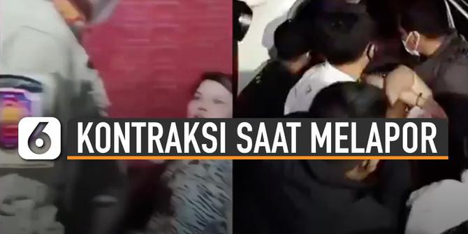 VIDEO: Mengaku Dipukul Oknum Satpol PP Gowa, Ibu Hamil Kontraksi Saat Melapor