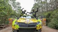 Musa Rajekshah, sekaligus pereli tuan rumah keluar sebagai juara umum setelah 2 leg KFC Danau Toba Rally 2023