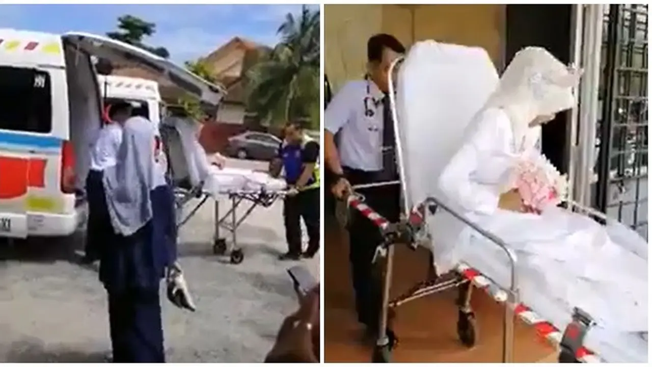 Aksi Pengantin Wanita Pakai Ambulans ke Tempat Resepsi Ini Bikin Geleng Kepala