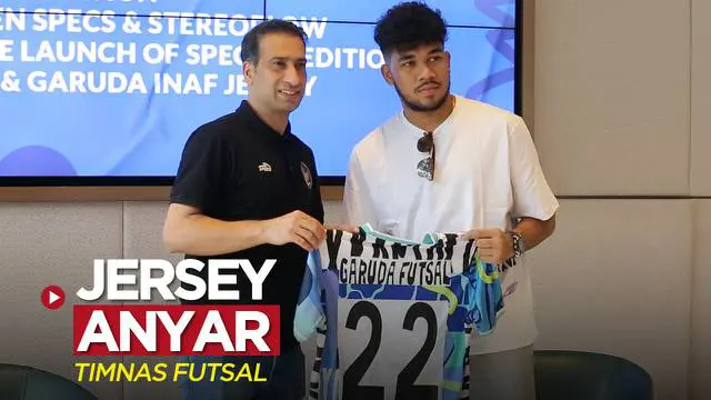 Berita video acara peluncuran jersey anyar Timnas Futsal Indonesia, yang akan berjuang di Piala Asia 2022, Selasa (24/5/2022) siang hari WIB.