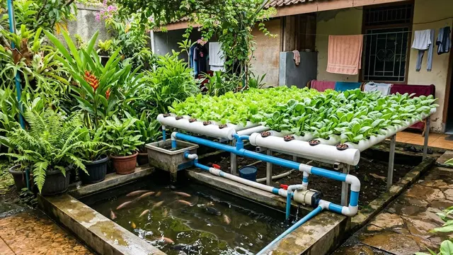 Ide Usaha Ternak Ikan Nila dan Sayur Hidroponik di Rumah