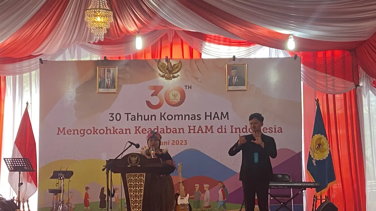 Peringatan Hari Lahir (Harlah) Komisi Nasional Hak Asasi Manusia (Komnas HAM) yang ke-30.
