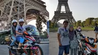 Viral Pasangan Ini Keliling Puluhan Negara Pakai Sepeda Motor, Bikin Takjub (Sumber: TikTok/@kapcaipackers)