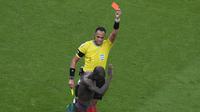 Penyerang Timnas Kamerun di Piala Dunia 2022, Vincent Aboubakar. (AP/Alessandra Tarantino).