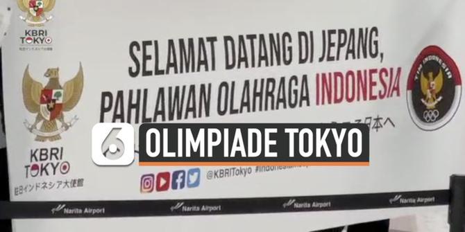 VIDEO: Tiba di Narita, Tim Olimpiade Indonesia Disambut Dubes RI untuk Jepang