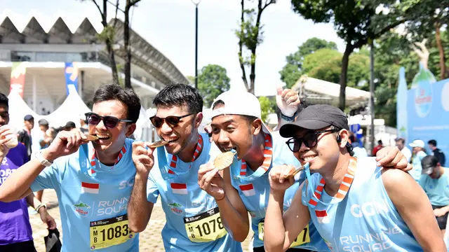 Puluhan Pelari Pemula Sukses Taklukkan Virgin Full Marathon Berkat Program Le Minerale Running Squad 