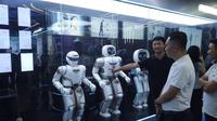 Robot Humanoid di Markas UBTech (Foto: Muhammad Radityo/Liputan6.com)
