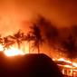 Kebakaran Hotel Jambuluwuk Oceano di Gili Trawangan, Lombok, NTB (Foto: Istimewa)