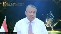 Gubernur Bank Indonesia, Perry Warjiyo dalam Webinar PP Kagama-Kafegama, Jumat (17/12/2021).