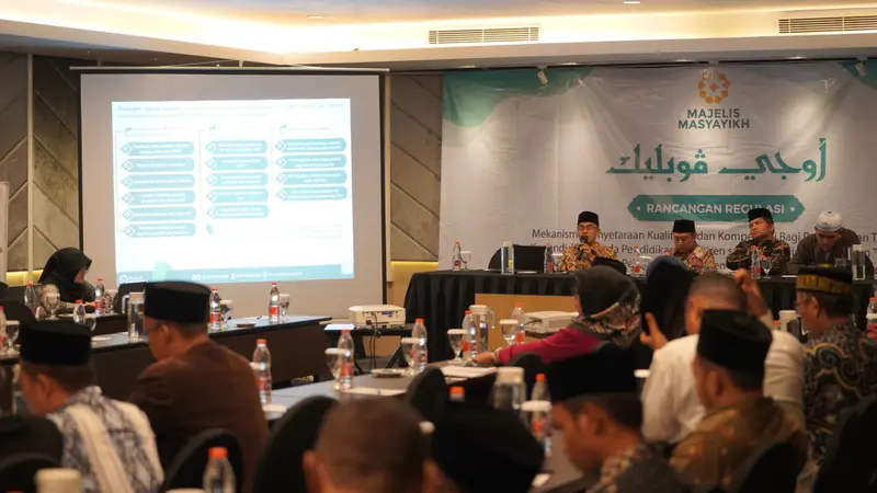 Uji Publik Rancangan Regulasi Rekognisi Pendidik Pendidikan Pesantren digelar Majelis Masyayikh pada Rabu (14/8) (Istimewa)