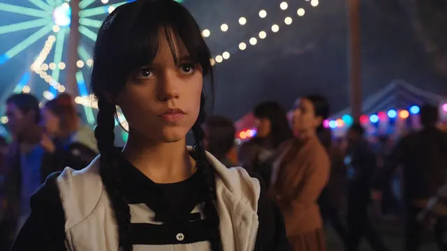 Jenna Ortega dalam Wednesday. (Foto: Netflix)