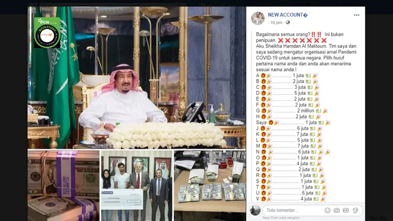 Putra Mahkota Dubai Membagikan Uang