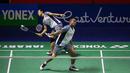 Rehan Naufal Kusharjanto/Lisa Ayu Kusumawati, pasangan berperingkat 46 BWF ini dikalahkan pasangan Jerman berperingkat 12 BWF. (Bola.com/Bagaskara Lazuardi)