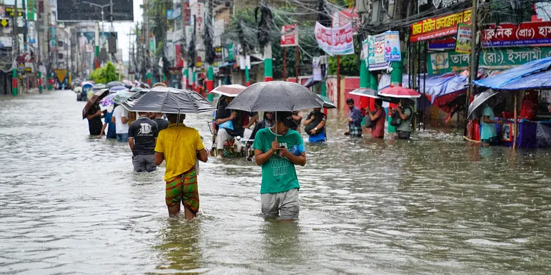 Banjir Landa Sejumlah Wilayah Bangladesh, Ribuan Warga Mengungsi