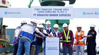 PT Krakatau Bandar Samudera meresmikan layanan kargo pertama dari Panacape Trading DMCC ke Pusat Logistik Berikat-III di Krakatau International Port, Cilegon. (Tim News).