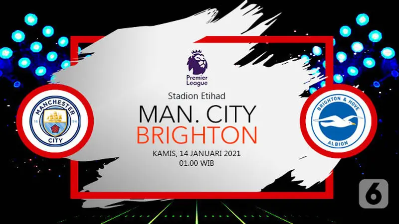 PREDIKSI Manchester City vs Brighton & Hove Albion