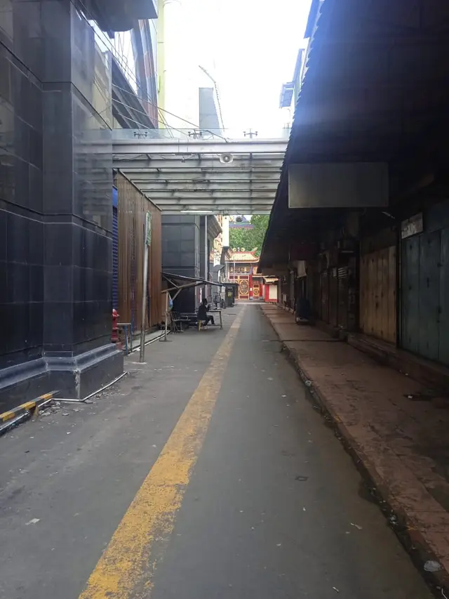 Pasar Tanah Abang Jakarta saat PPKM Darurat.  Foto: dokumen Pengelola Pasar Tanah Abang