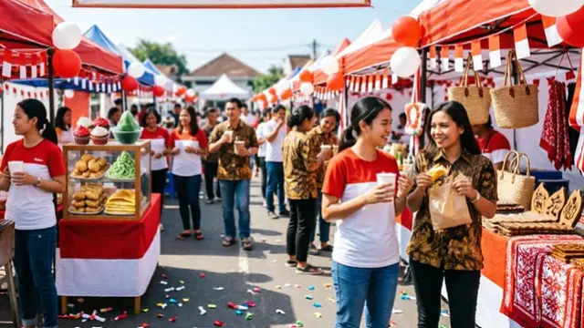 Ide Jualan Bazar 17 Agustus (AI Generated)