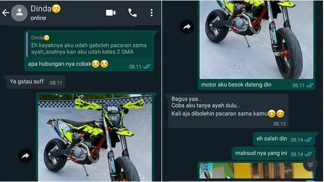 Minta Putus Karena Sang Pacar Ganti Motor Matik, Cewek Ini Malah Kena Prank
