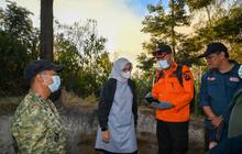 Pantau Kebakaran Gunung Ijen, Bupati Ipuk Usulkan Pemadaman dengan Helikopter Water Bombing