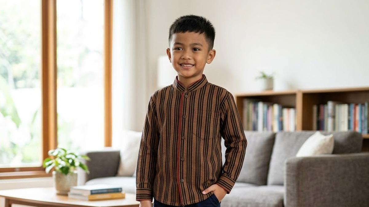 7 Model Baju Lurik Anak Laki-Laki, Ide Outfit Tradisional yang Tren dan Stylish