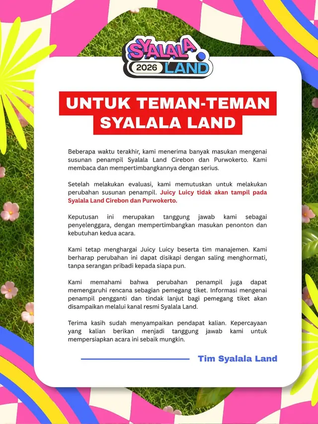 Evaluasi Masukan dari Pengunjung