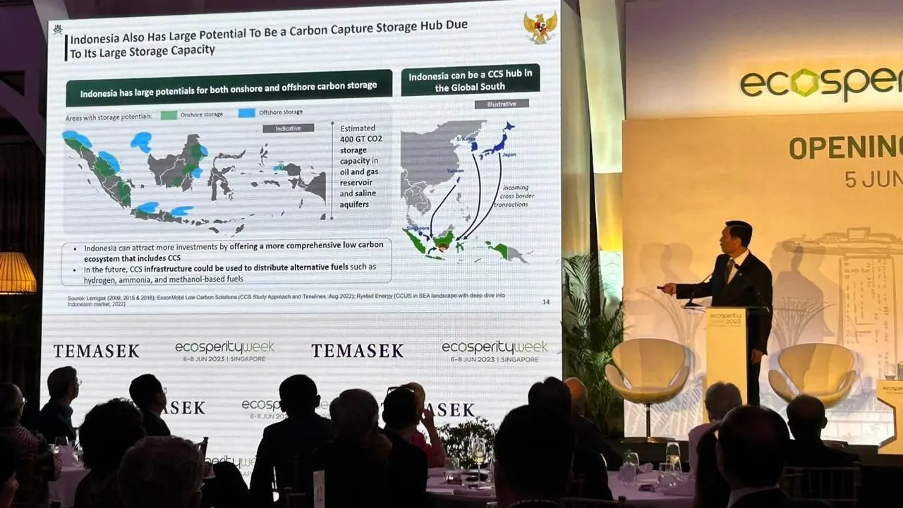 Menteri Koordinator Bidang Kemaritiman dan Investasi (Menko Marves) Luhut B. Pandjaitan menghadiri Ecosperity Week 2023 pada 6 - 8 Juni 2023. (Dok Kemenko Marves)