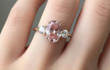 10 Model Cincin Emas Batu Morganite untuk Tren 2026, Yuk Lihat Desainnya!