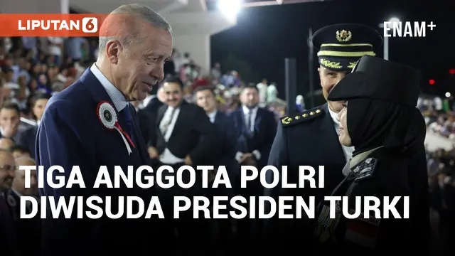 Presiden Turki Erdogan Wisuda Tiga Anggota Polri Lulusan Turkish National Police Academy