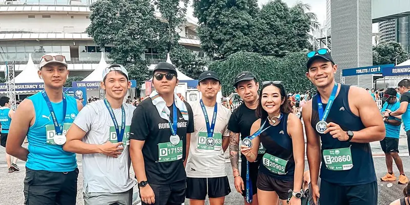 Pertama Kali Ikut Marathon, Ini Potret Seru Gisel dan Kekasih Ikut Race 21 Km